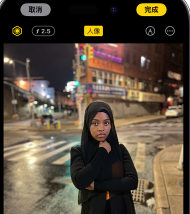 衢州苹果15服务店分享如何在iPhone15系列机型拍摄照片中添加人像效果 